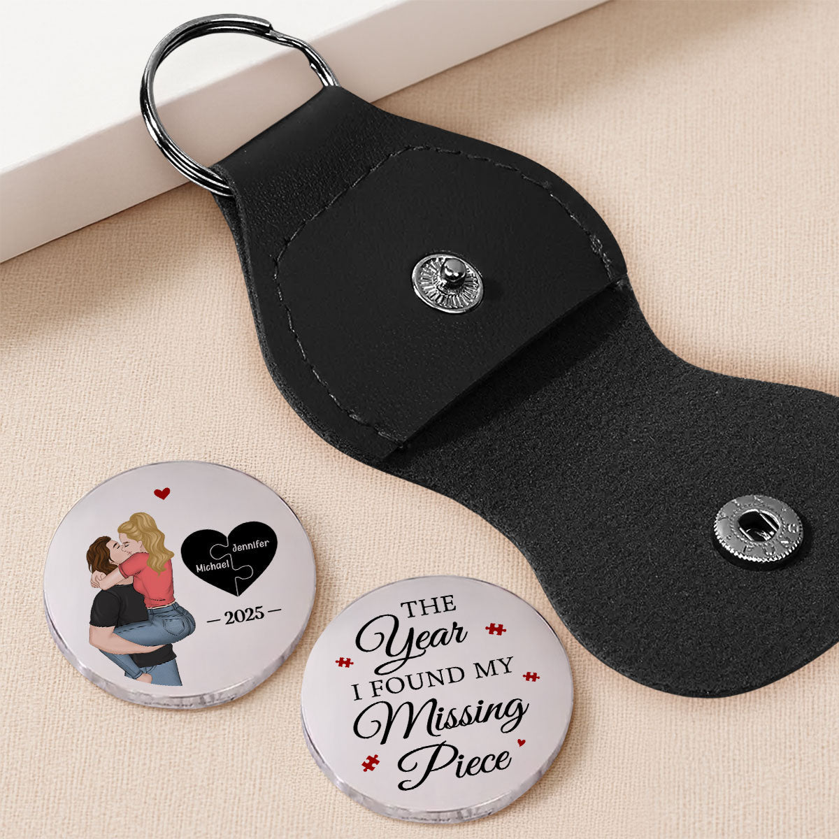 The Missing Piece - Personalized Pocket Hug - Christmas Gift For Wife