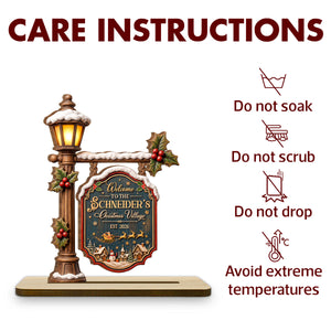 Wood plaque care instructions