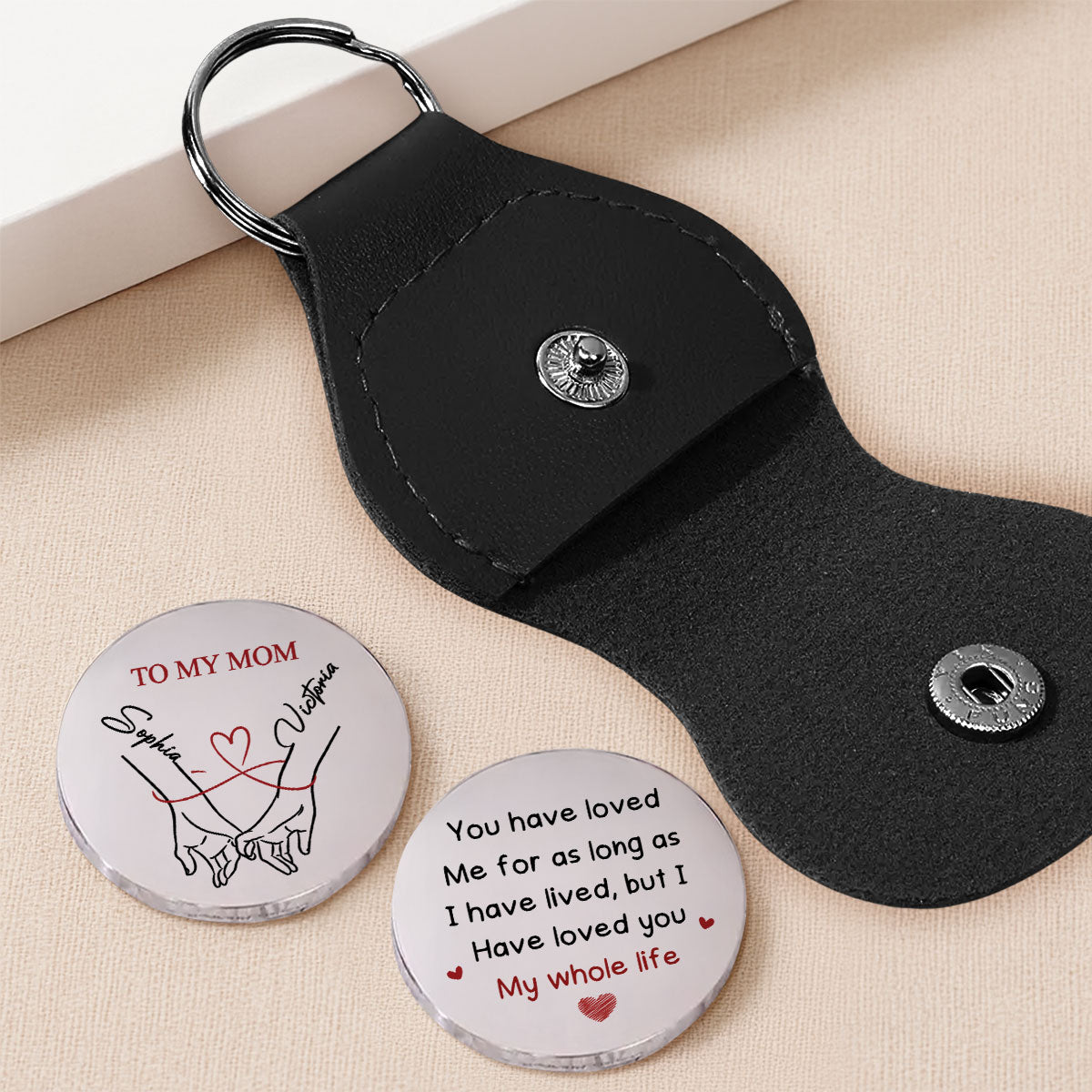 Loved You My Whole Life - Personalized Pocket Hug - Christmas Gift For Mom