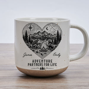 Our Story Is One Big Adventure - Personalized Pottery Mug