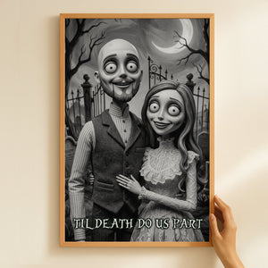 Til Death Do Us Part Gothic Portrait Poster