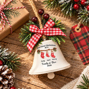 First Christmas Story Personalized Metal Bell Ornament