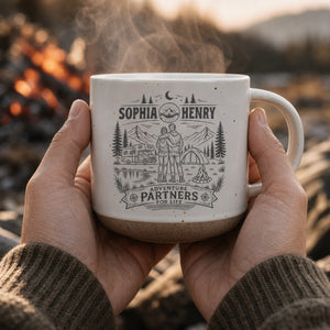 Adventure Partners For Life - Personalized Pottery Mug