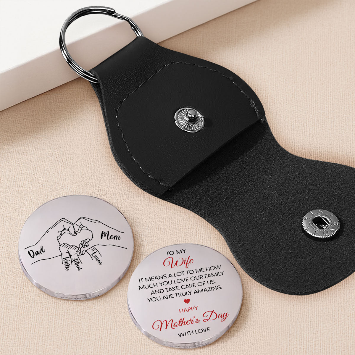 You Mean A Lot To Me - Personalized Pocket Hug - Christmas Gift For Wife