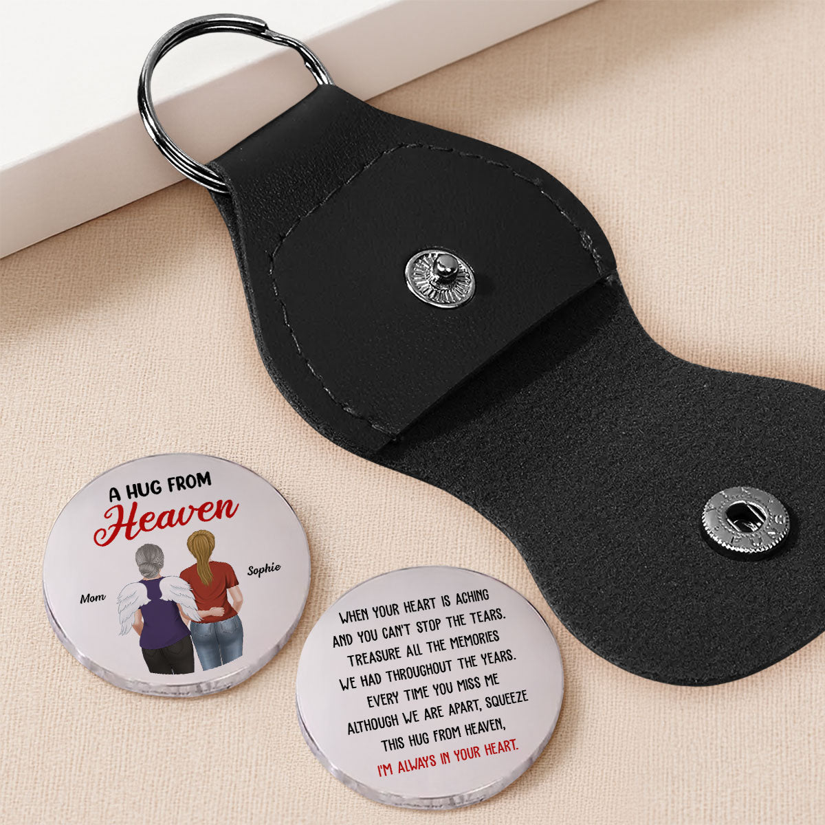 A Hug From Heaven - Personalized Pocket Hug - Memorial Gift For Family