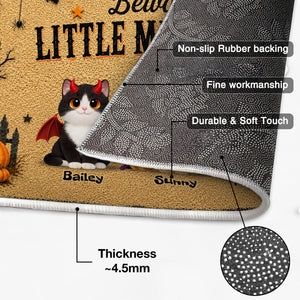 Spooky Halloween Beware of Little Cats Meownsters - Personalized Doormat - Halloween Gift For Cat Lovers, Halloween Decor