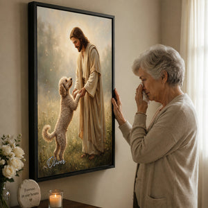 Jesus And Pet Memorial - Personalized Poster