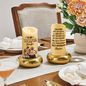 You Are My Queen Forever - Personalized LED Candle
