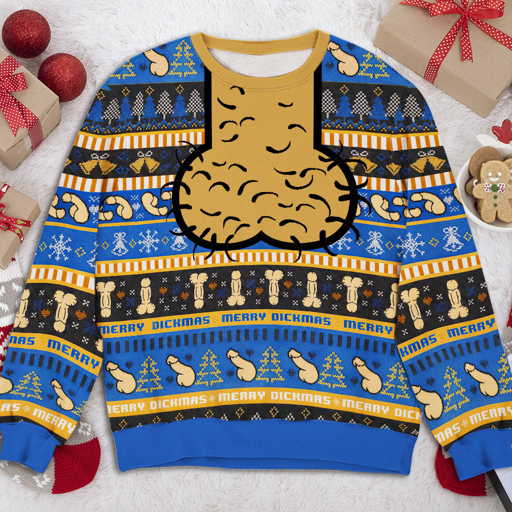 Funny Baldie - Personalized All-Over-Print Sweatshirt - Funny Ugly Christmas Sweater Gift For Husband
