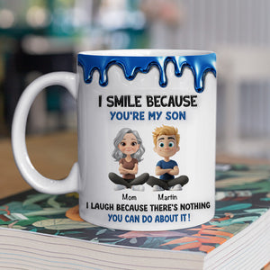 Smile Because You Are My Daughter personalized mug lifestyle