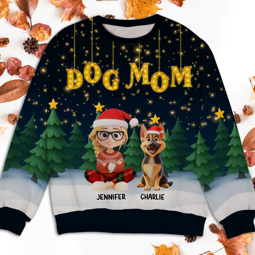 Dog Mom Dad Hang Up - Personalized All-Over-Print Sweatshirt