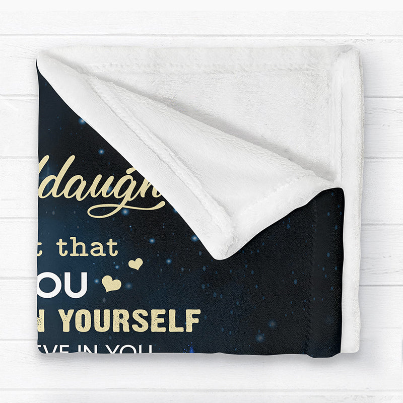 Grandma Grandkids On Moon Christmas Personalized Fleece Blanket