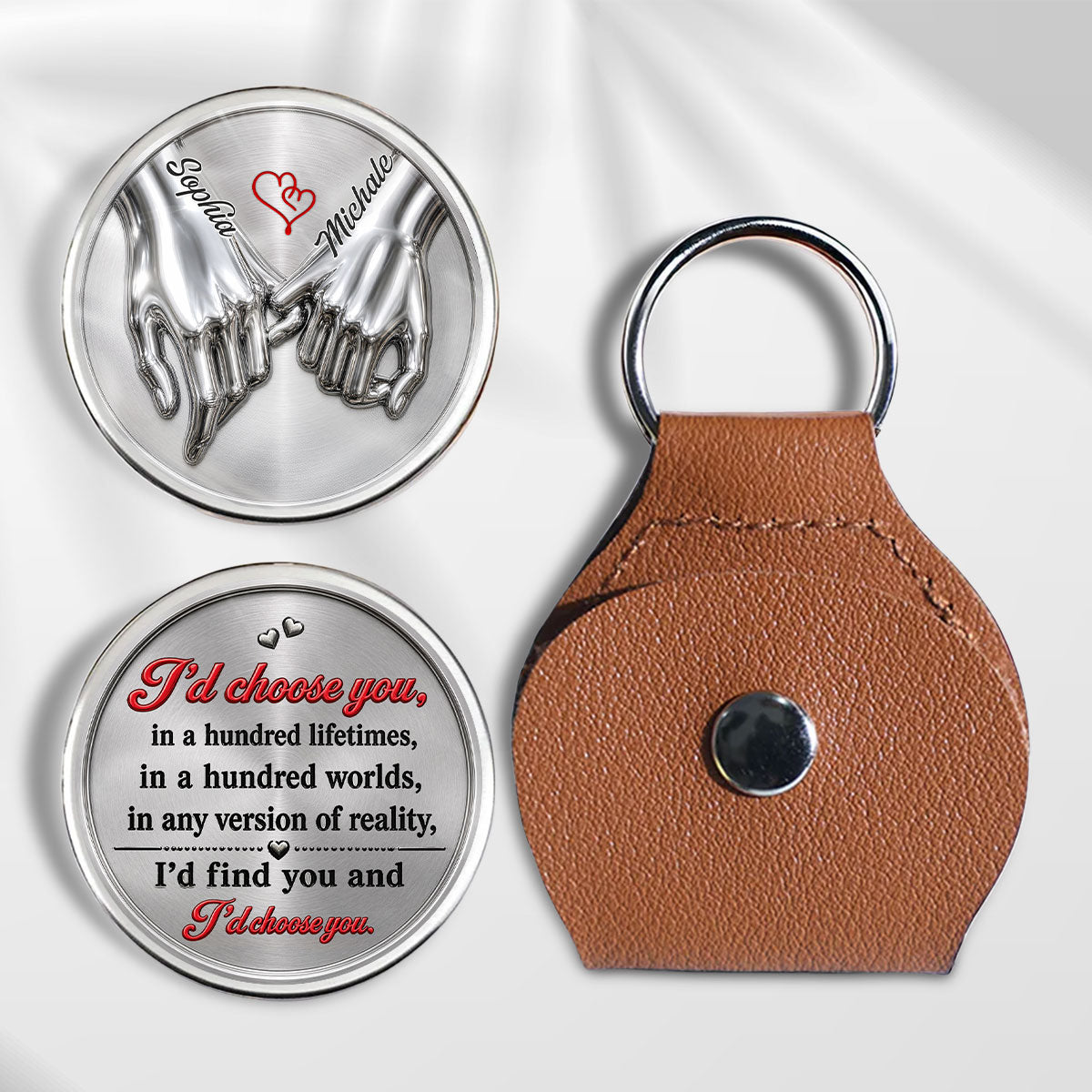 Find You And Choose You - Personalized Pocket Hug - Christmas Gift For Husband