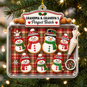 My Grandkids My Joy personalized acrylic ornament