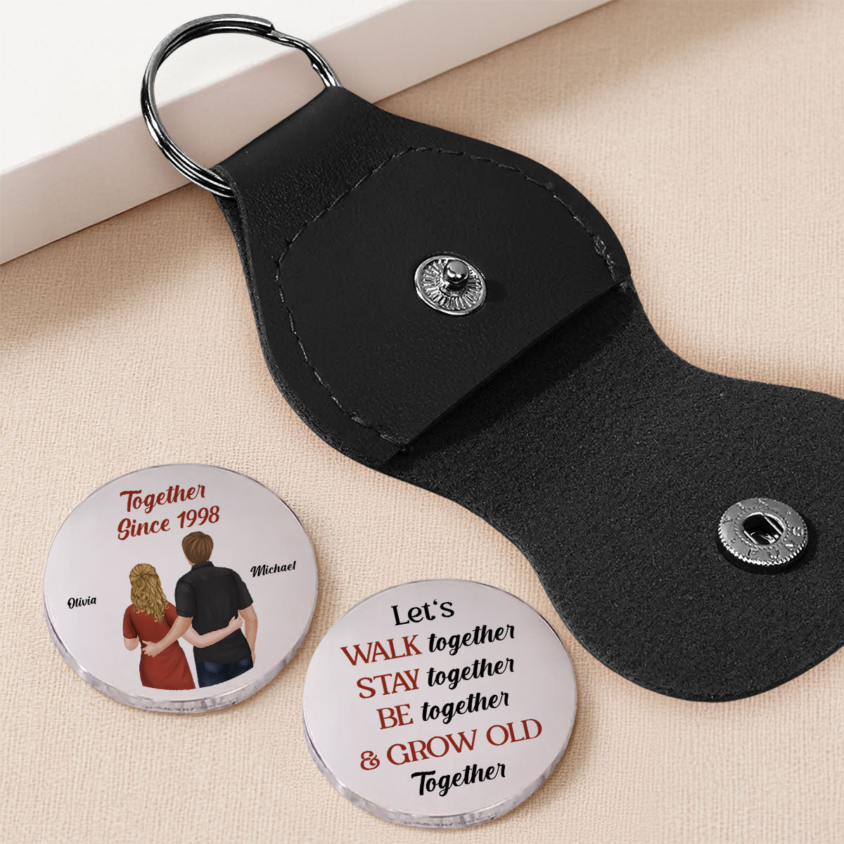 Grow Old Together - Personalized Pocket Hug - Christmas Gift For Wife