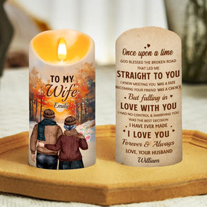Marrying You Was The Best Decision - Personalized LED Candle