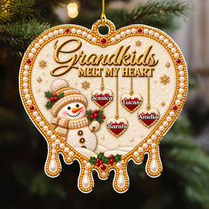 Grandkids Warm My Heart acrylic ornament