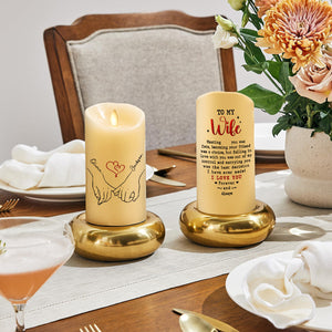 To My Wife I Love You Forever And Always - Personalized LED Candle