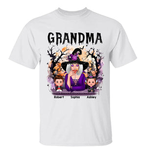 Halloween Orange Purple Dripping Grandma Grandkids - Lifestyle 1