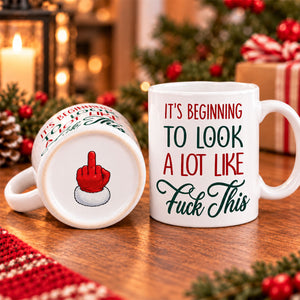 Ho Ho Nope Not Today personalized bottom print mug