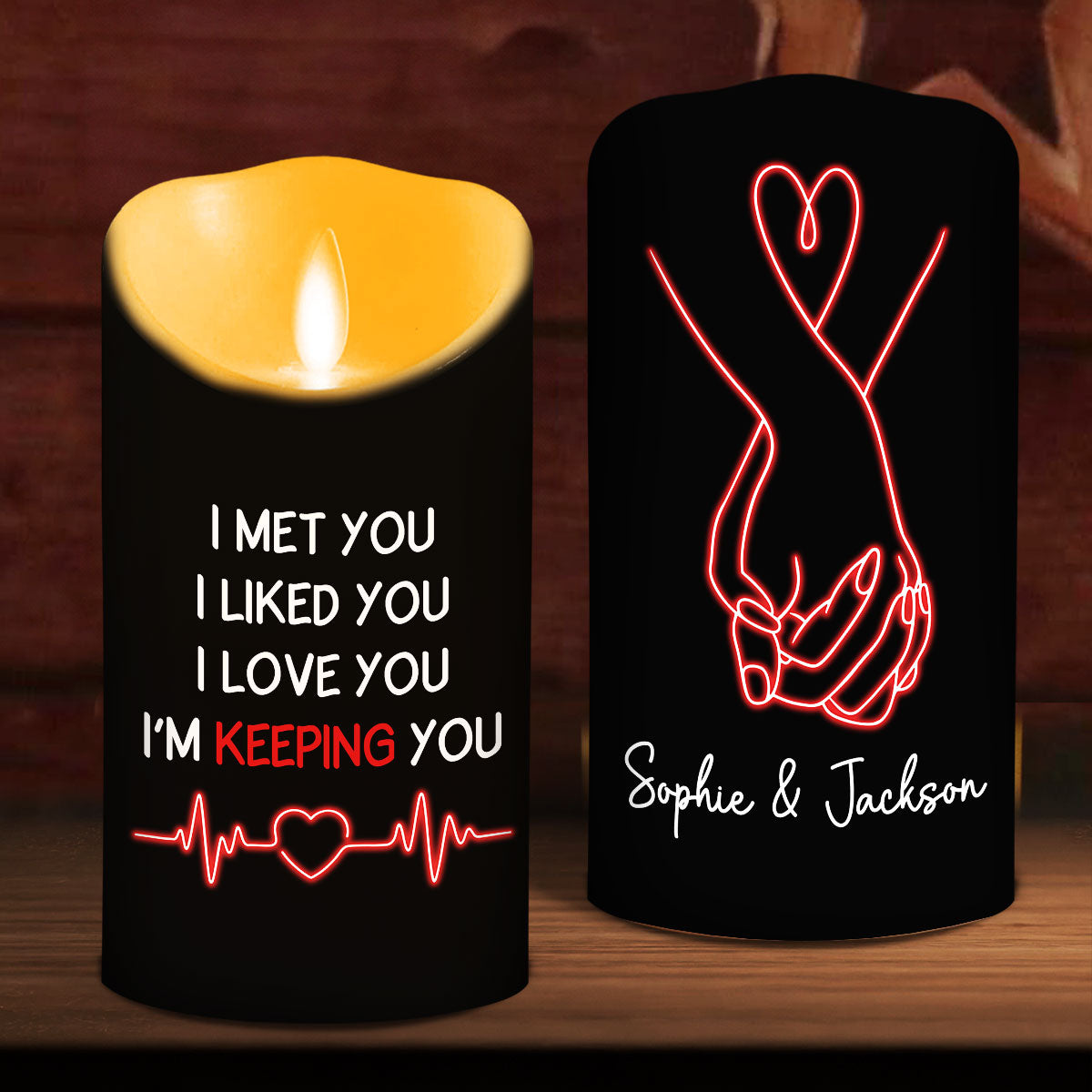 Keeping You - Personalized LED Candle