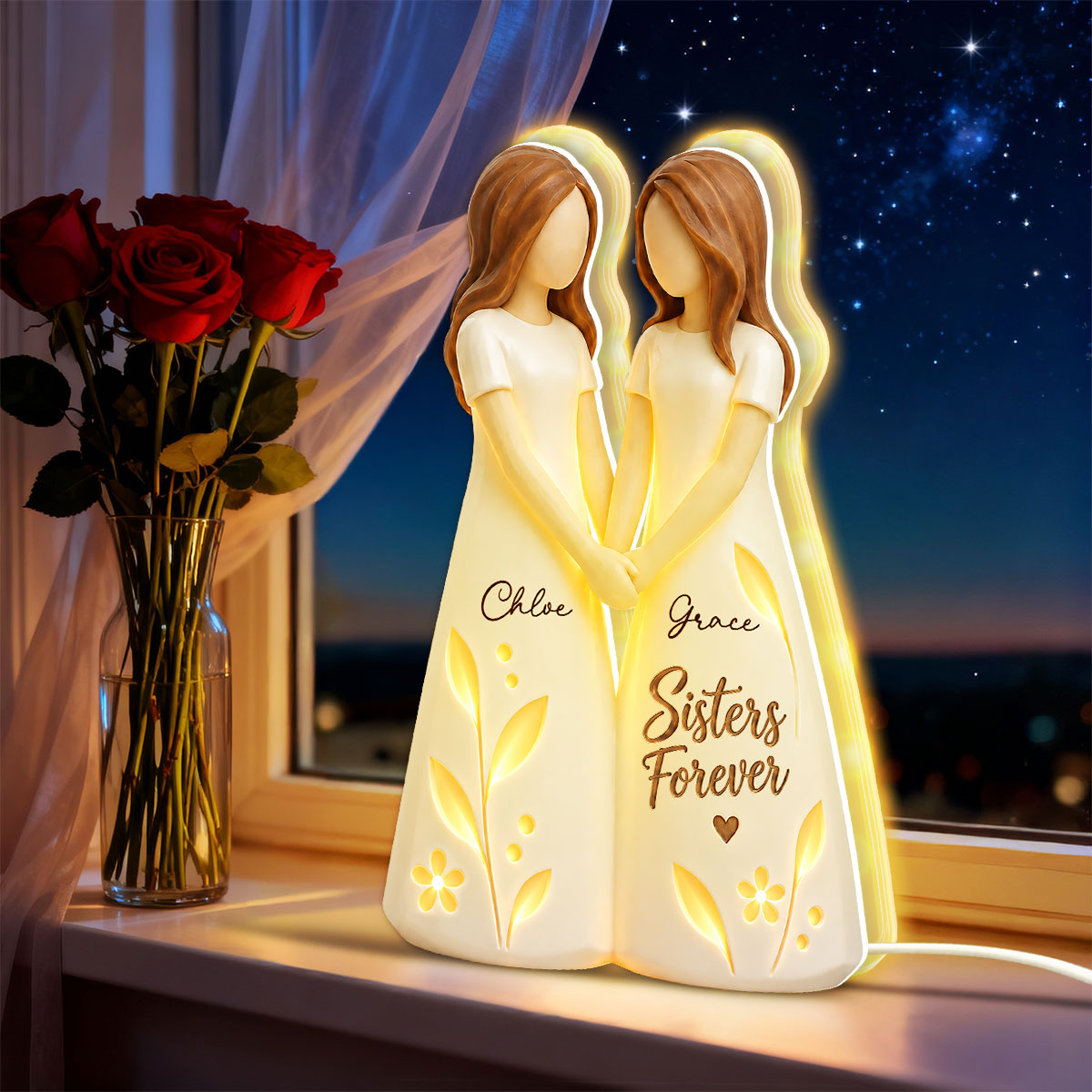 Besties Forever, Sisters Forever personalized light box