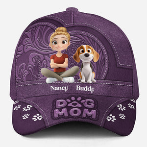 Chibi Cartoon Dog Mom Personalized Classic Cap