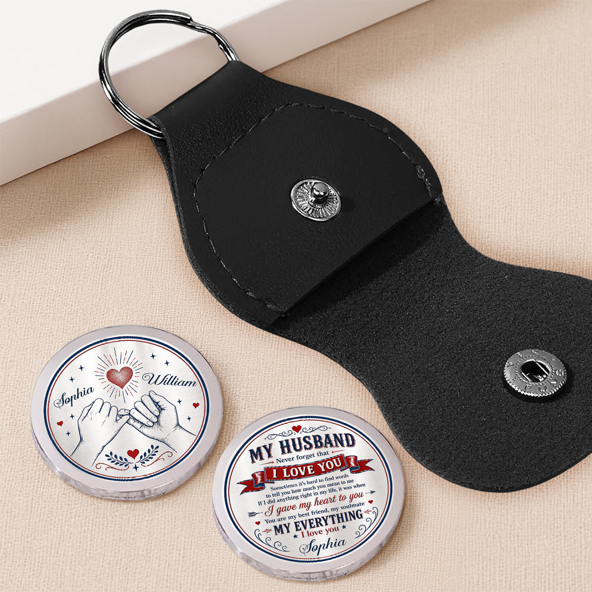 My Love For You - Personalized Pocket Hug - Christmas Gift For Husband