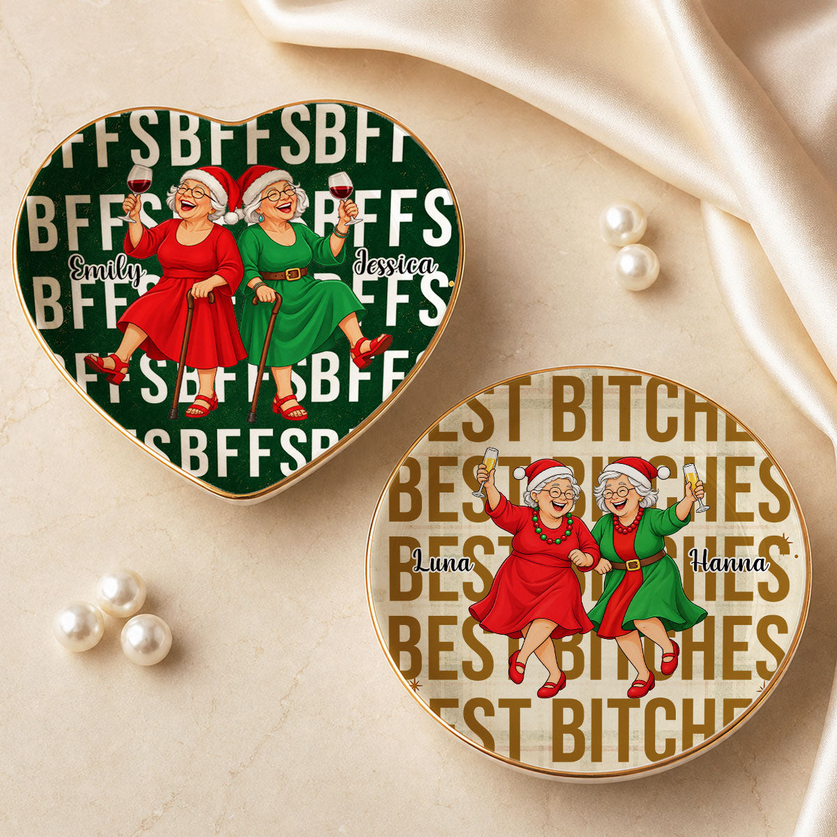 Christmas Girl Gang - Personalized Jewelry Dish