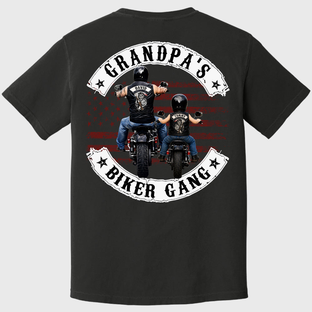 Grandpa's Biker Gang - Personalized Shirt
