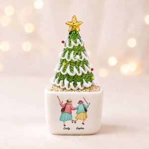 Pick You Up Personalized Glass Christmas Tree