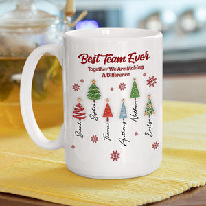 Best Team Ever Coworkers personalized coffee mug