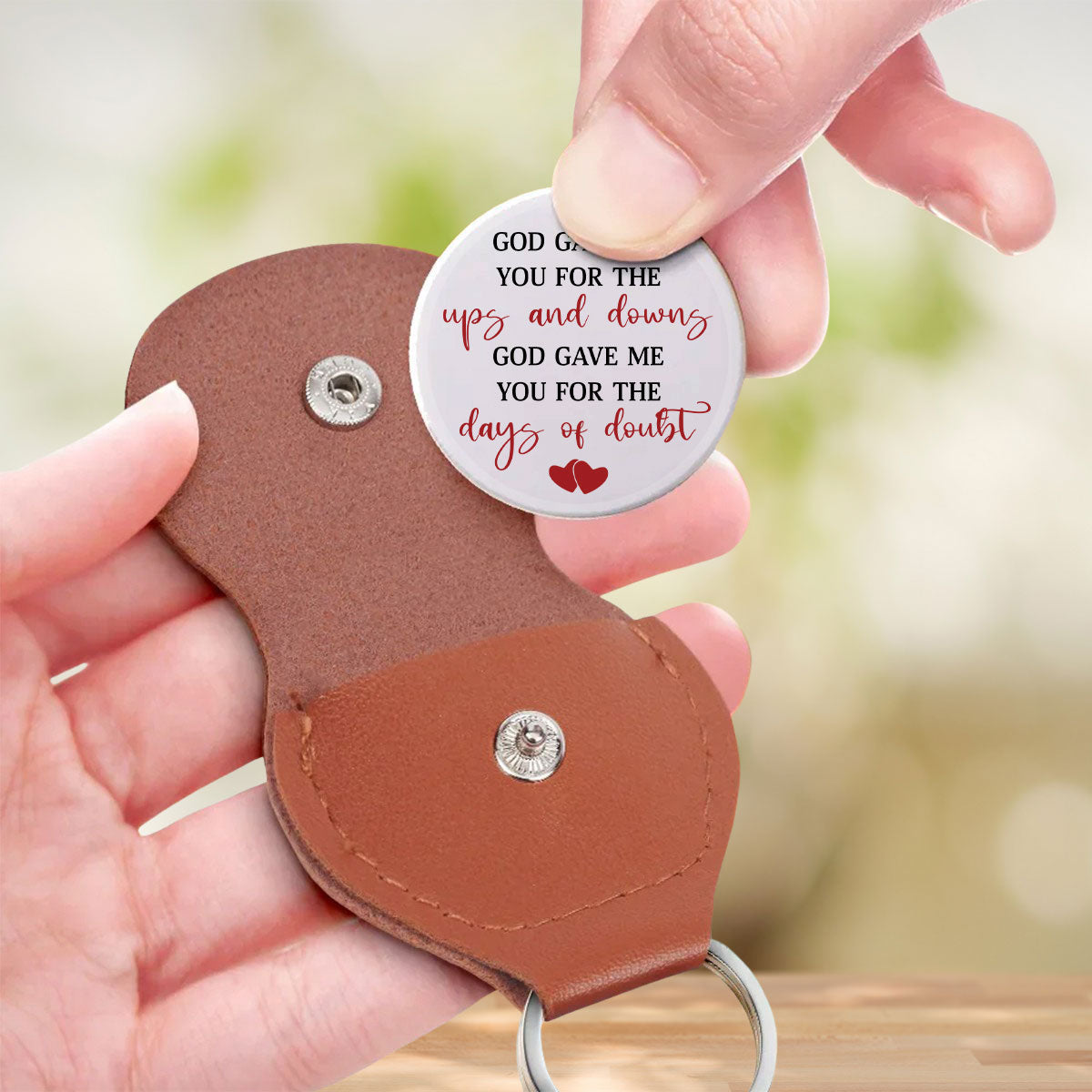 God Gave Me You - Personalized Pocket Hug - Christmas Gift For Wife