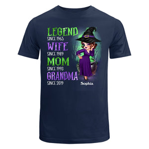 Halloween Green And Purple Legend Sassy Grandma personalized shirt
