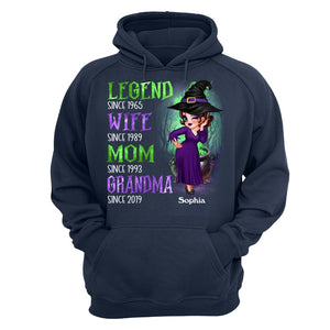 Halloween Green And Purple Legend Sassy Grandma personalized shirt