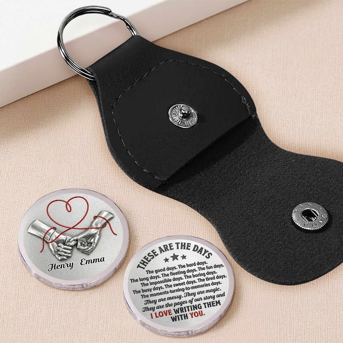 I Love Writing Them With You - Personalized Pocket Hug - Christmas Gift For Husband