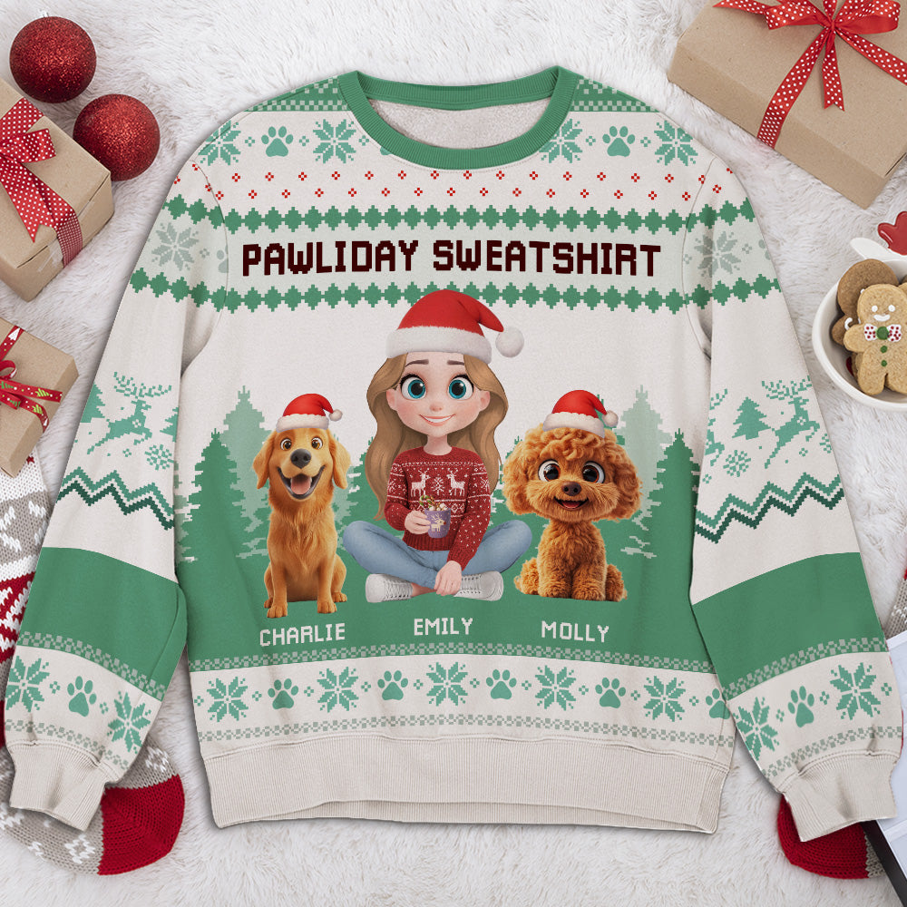 Pawliday Sweatshirt - Personalized All-Over-Print Sweatshirt