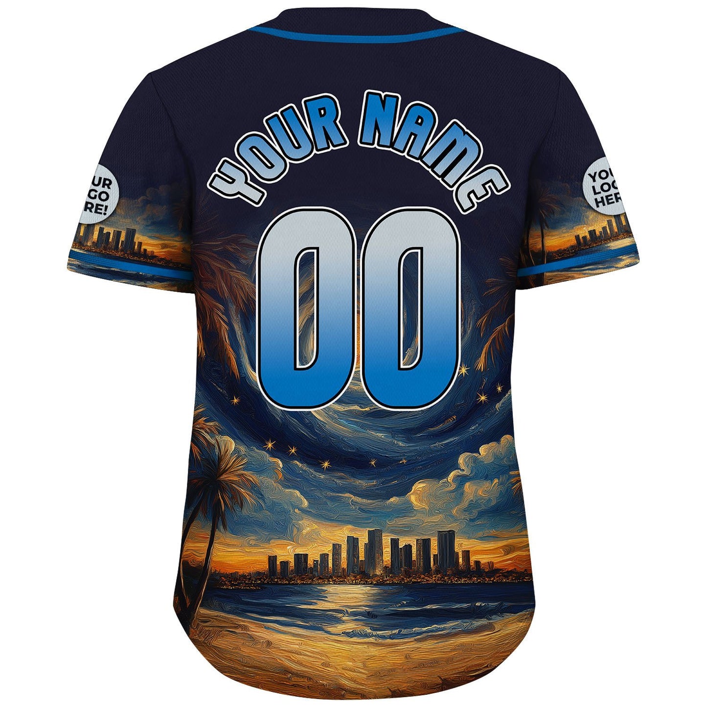 Silver Black Orlando Florida Basket Tornado Galaxy City Night Custom Name Baseball Jerseys For Men & Women