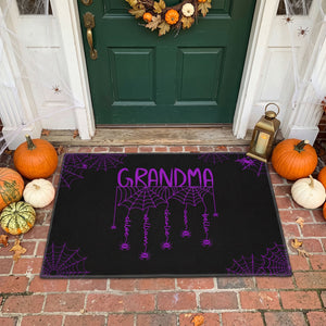 Grandma Spooky Spiders Web - Personalized Doormat