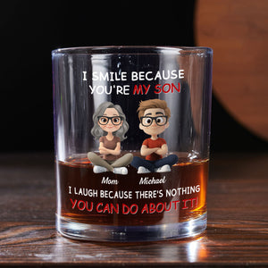 For Son personalized whiskey glass