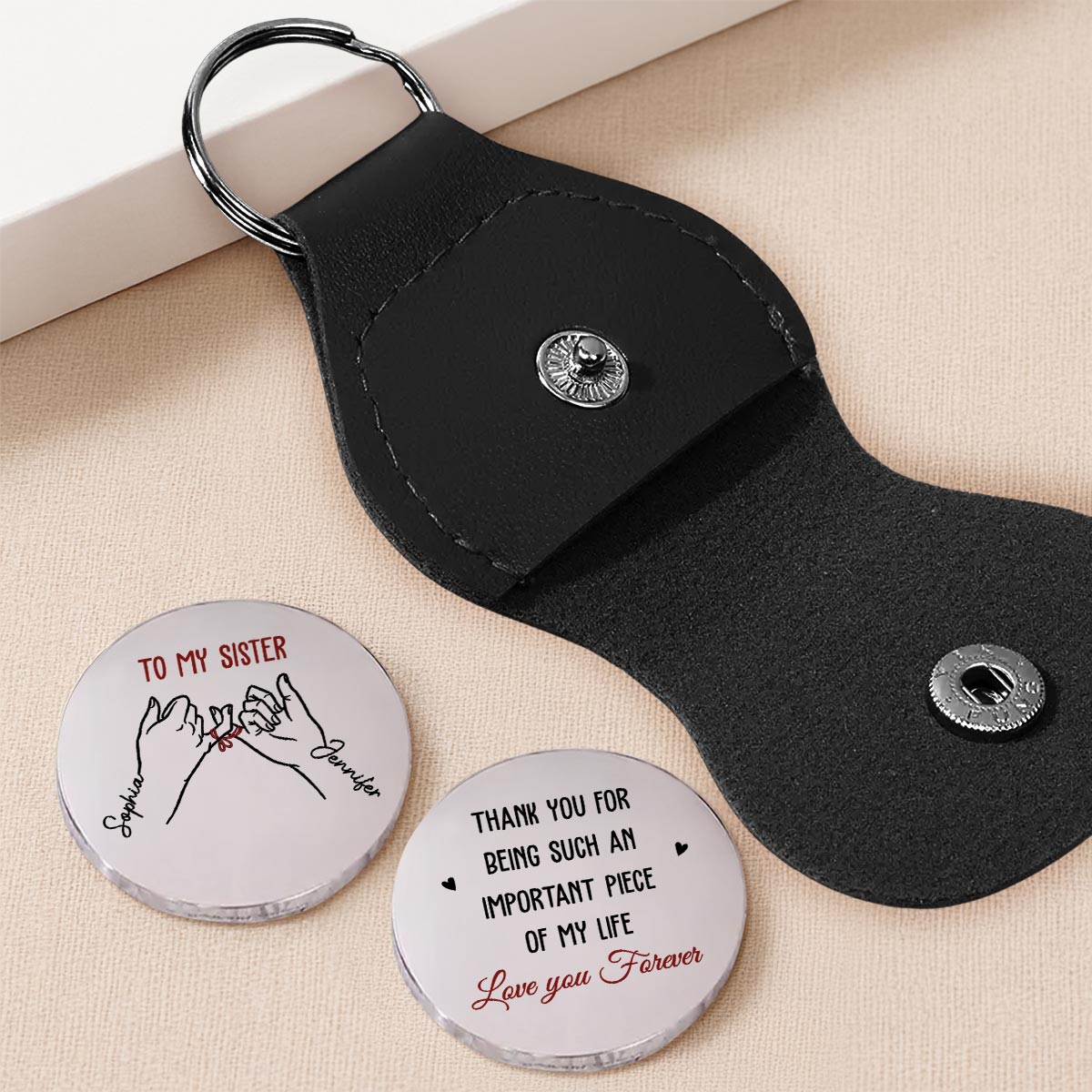 My Important Piece - Personalized Pocket Hug - Christmas Gift For Sister