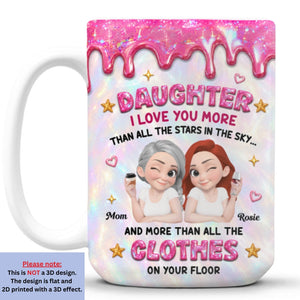 Endless Love For My Daughter personalized coffee mug 15oz