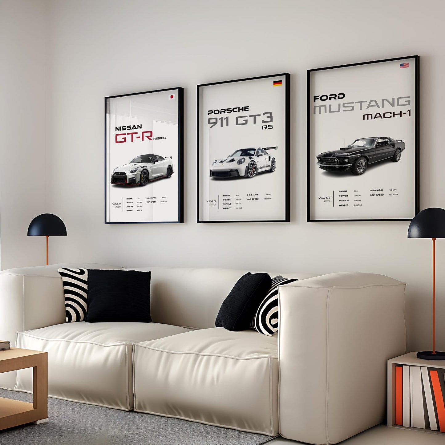 Porsche 911 GT3 RS Poster - High Performance Sports Car Print - Motorsport Wall Art - Office Wall Decor - Car Lovers Gift