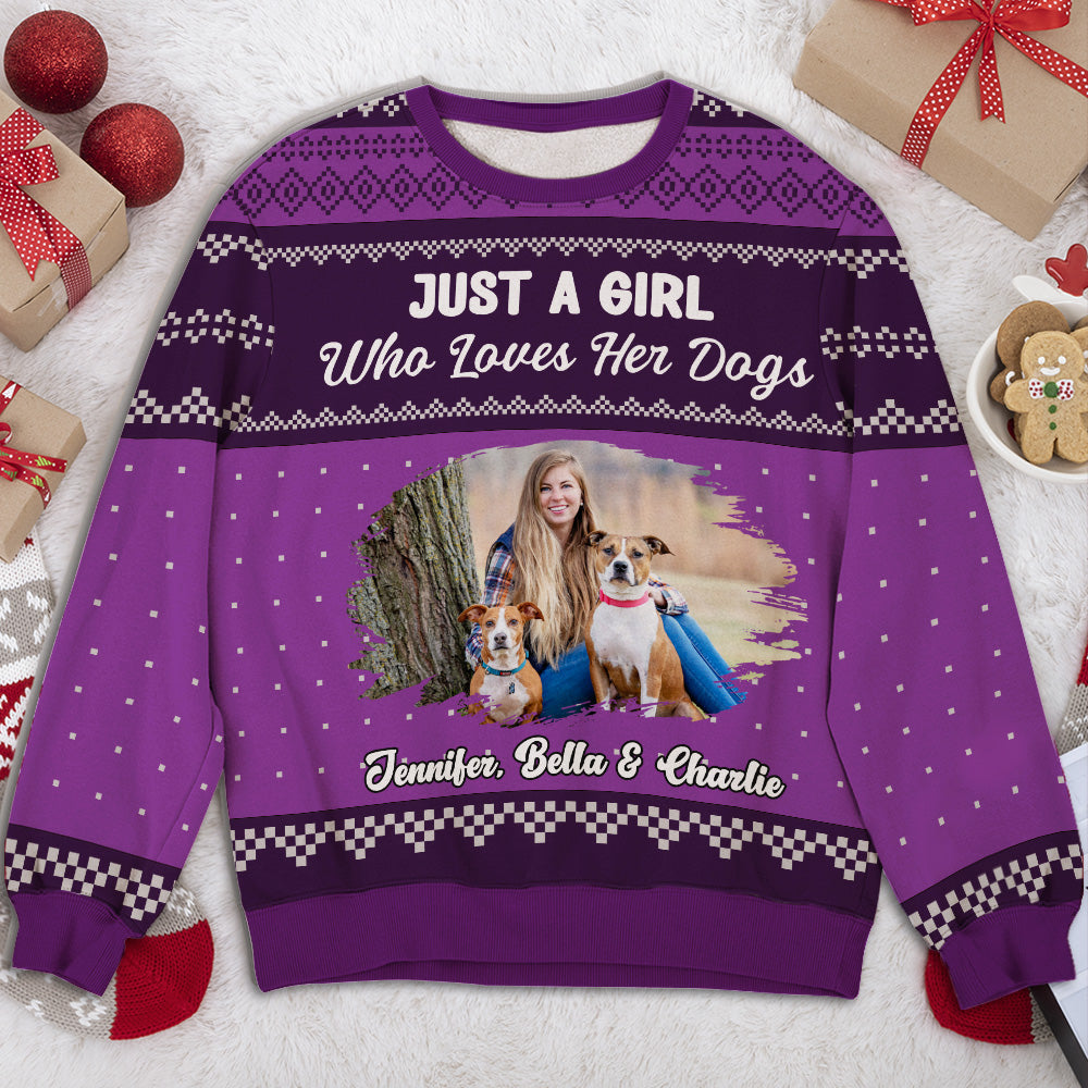 Really Love My Dog Photo - Personalized All-Over-Print Sweatshirt