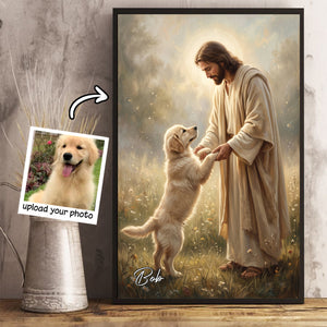 Jesus And Pet Memorial - Personalized Poster