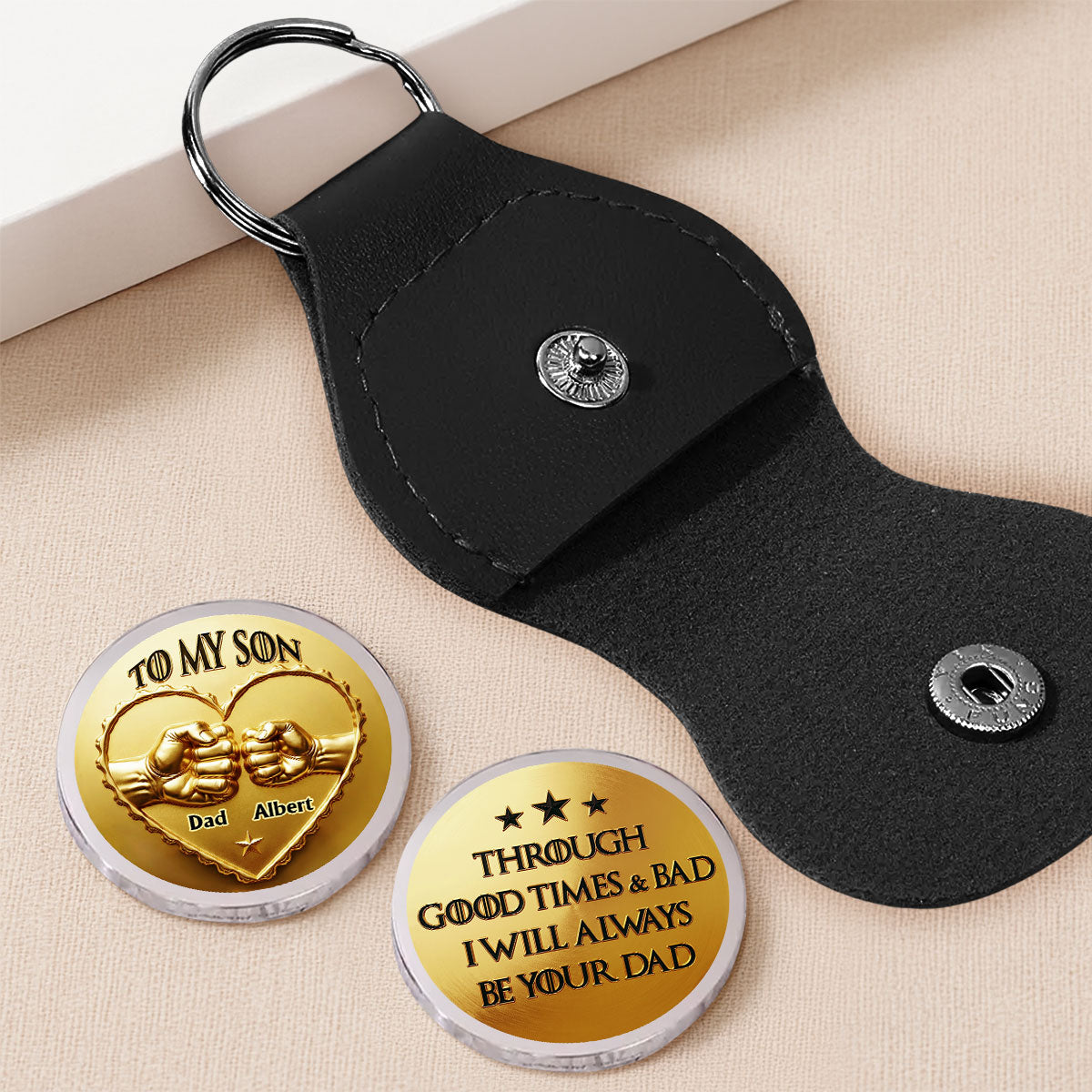 Always Your Dad - Personalized Pocket Hug - Christmas Gift For Son