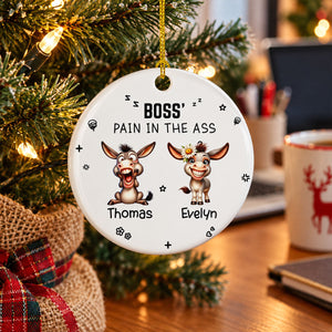 Just A Bunch Of Pains In The Ass personalized ceramic ornament