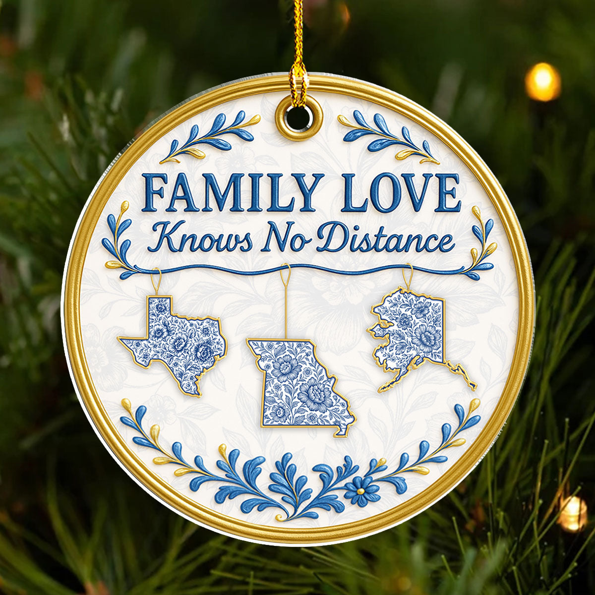 No Distance - Personalized Acrylic Ornament
