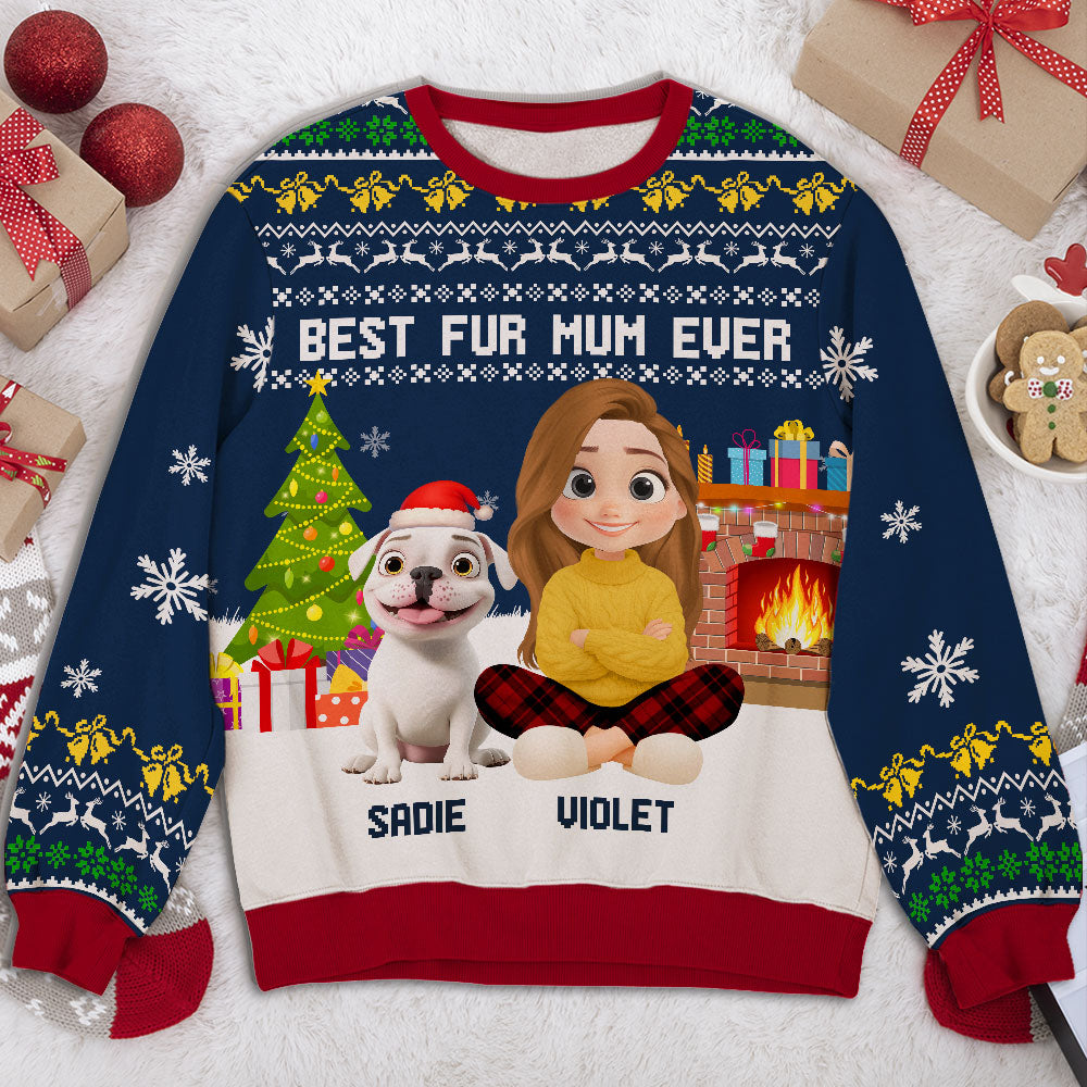 Best Pet Cartoon - Personalized All-Over-Print Sweatshirt