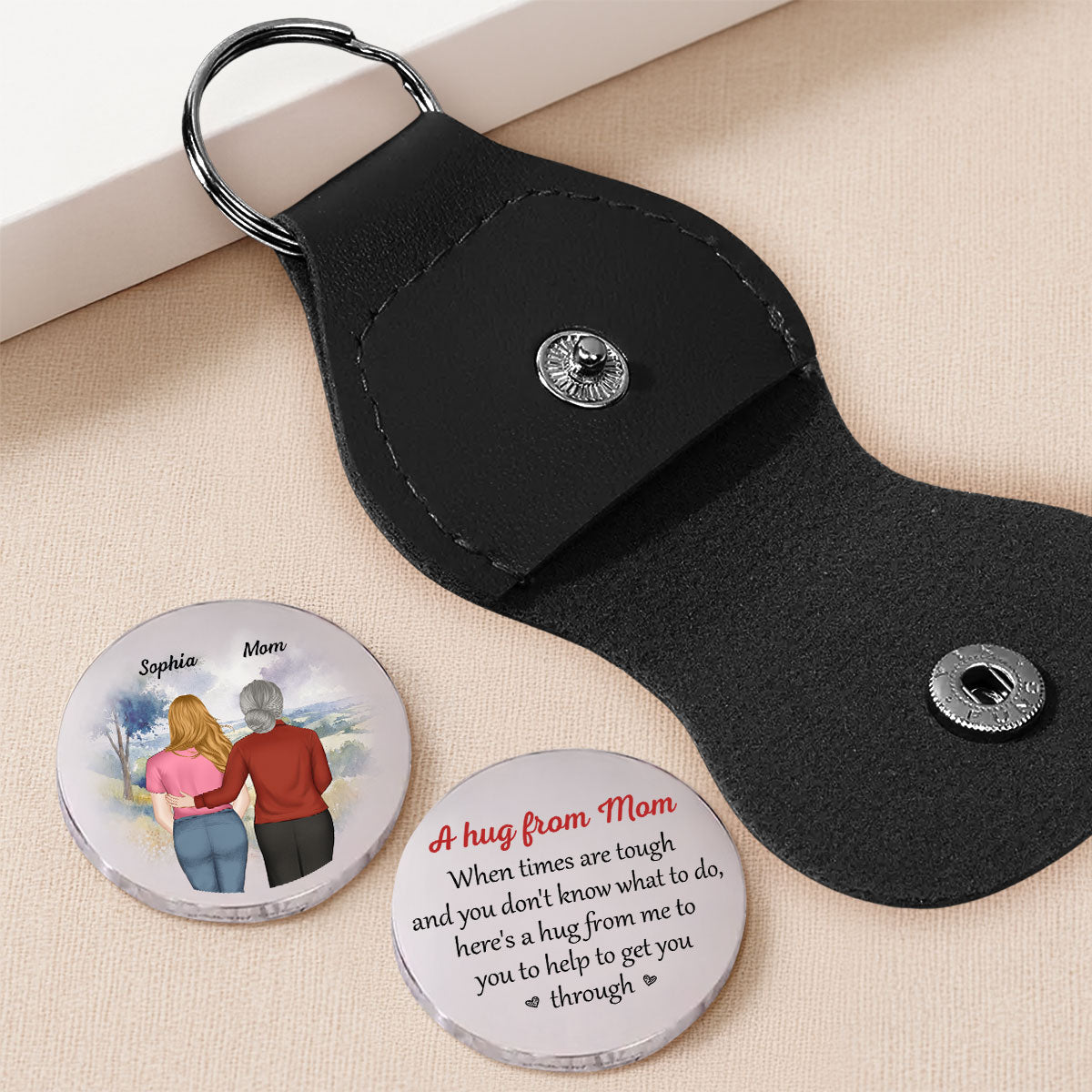 When Times Are Tough - Personalized Pocket Hug - Christmas Gift For Daughter